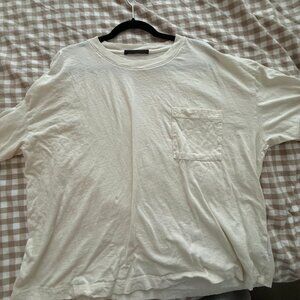 Jenni Kayne | Vintage Pocket Tee | XXL | Cream | EUC